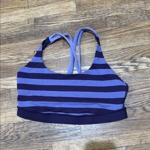 Striped Purple lululemon sports bra
